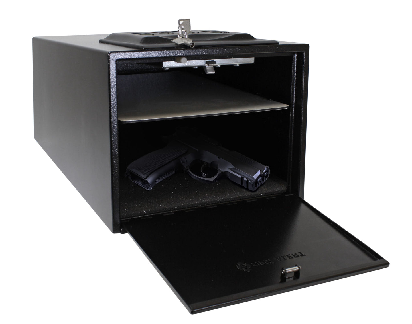 5400DF Large Pistol or Handgun Safe, 2 to 3 Gun Holding, Steel, Black, Powder-Coated, Electronic Lock